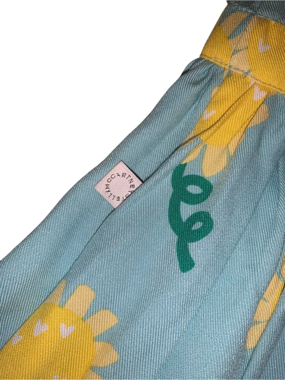 🌻 Stella McCartney Kids NWT Sunflower Scallop Dress - 9M - Picture 5 of 10